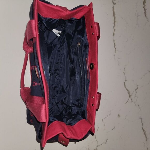 Tommy Hilfiger Lobster Canvas Multipocket Medium Iconic Tote Handbag NWT Rare - Picture 10 of 10